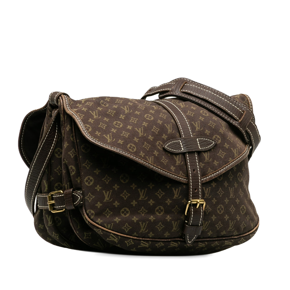 Monogram Mini Lin Saumur 30 Brown - Gaby Paris