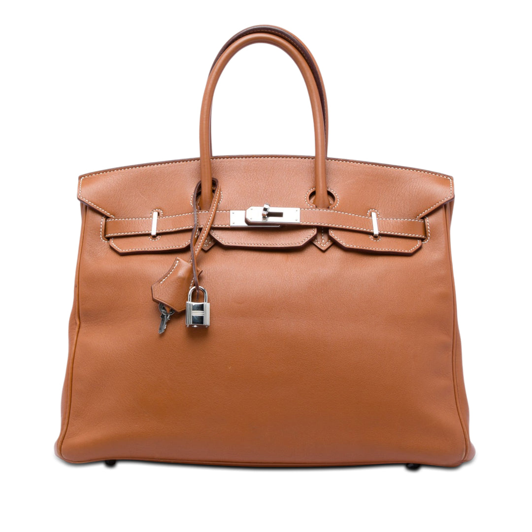 Hermès Tadelakt Birkin Retourne 35 Cuir