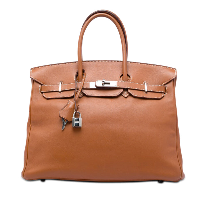 Hermès Tadelakt Birkin Retourne 35 Cuir