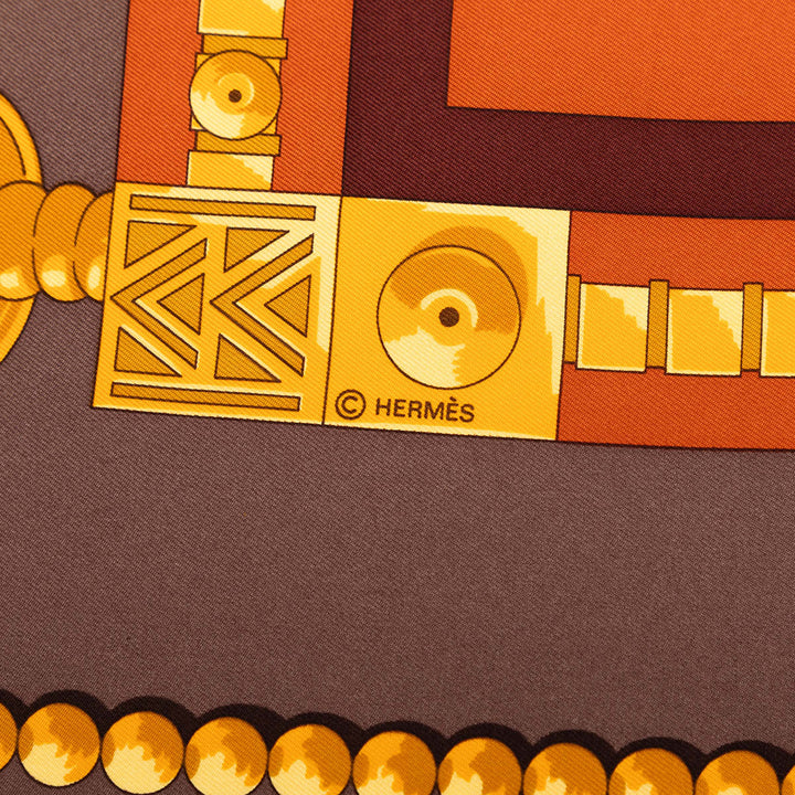 Hermès Cuillers d Afrique Soie Foulard 90 Multi