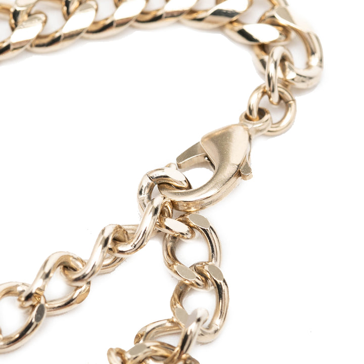 Chanel CC plaqué Perles fantaisie Strass No 5 Perfume Bottle Pendant Collier