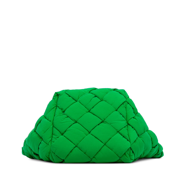 Intrecciato Padded Cassette Tote Green - Gaby Paris