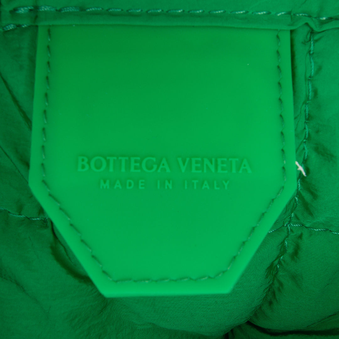 Intrecciato Padded Cassette Tote Green - Gaby Paris