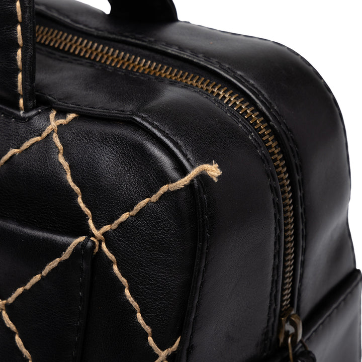 Chanel Sac à main CC Wild Stitch Cuir de veau Noir – vue 5 – GABY PARIS