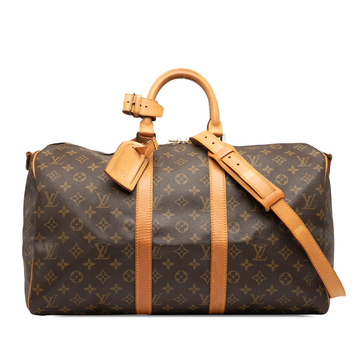 Louis Vuitton Monogram Keepall Bandouliere 45 Marron