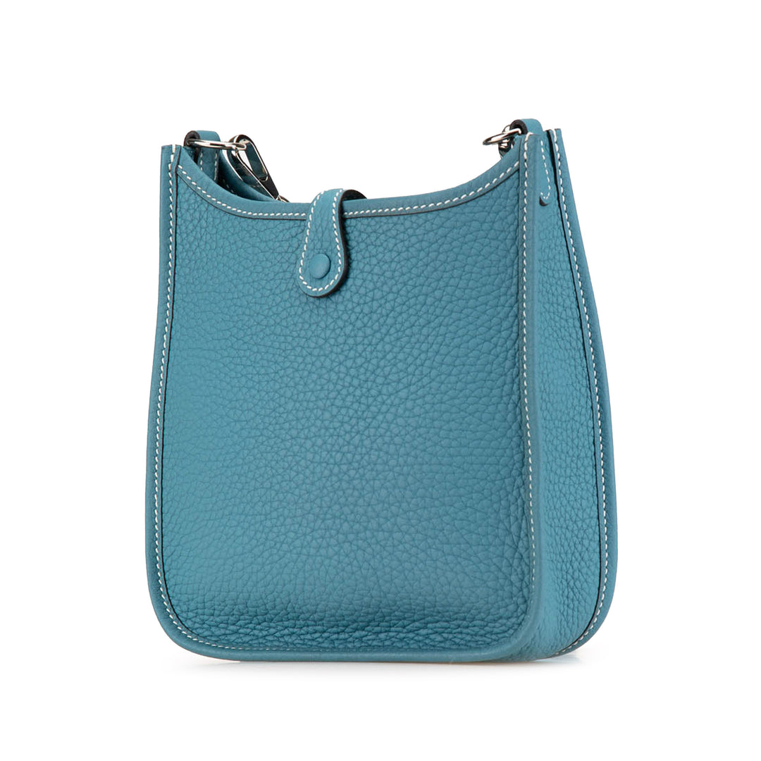 Hermès Sac bandoulière Evelyne III Clémence TPM Bleu – vue 2 – GABY PARIS