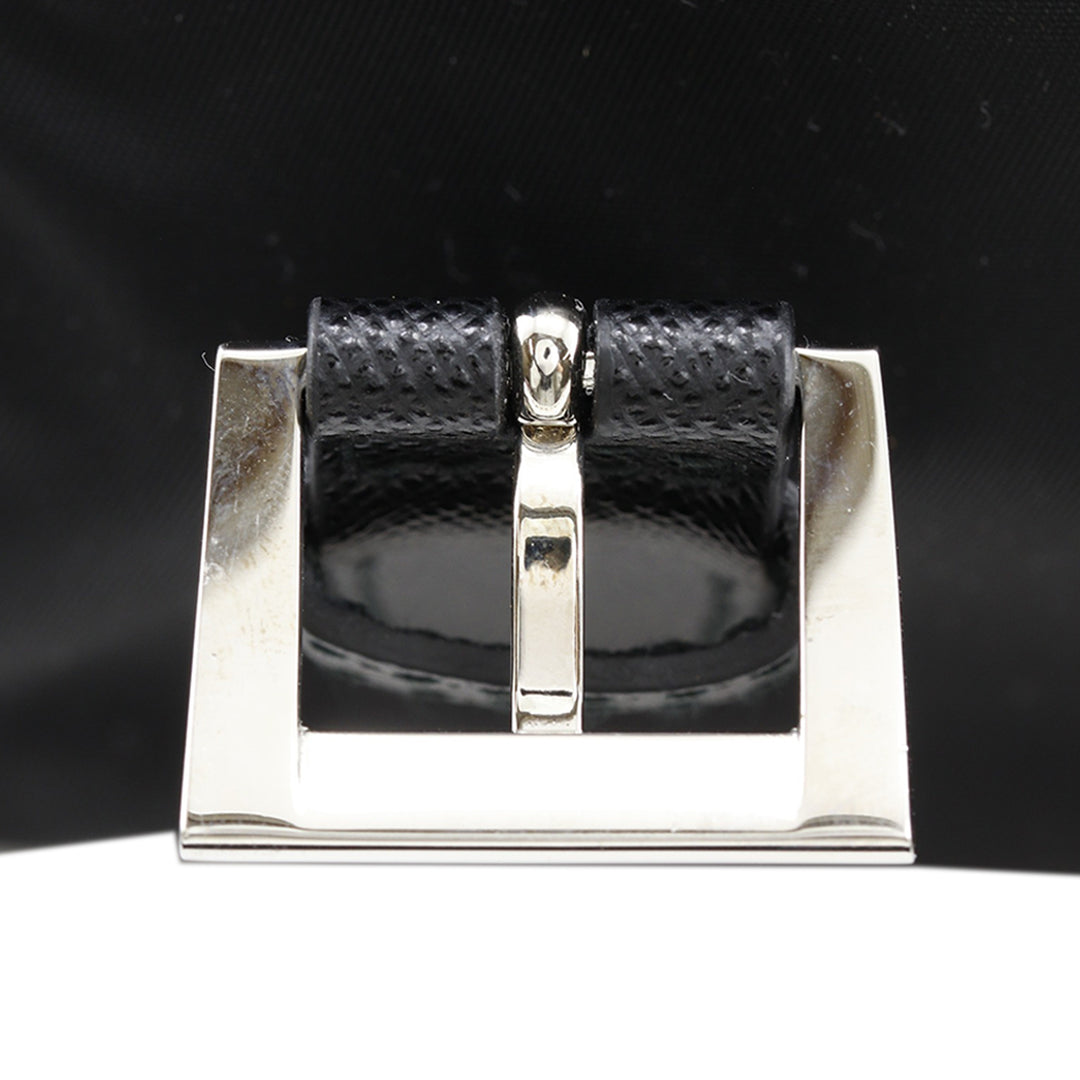 Prada Saffiano à finitions Re Nylon Zip Double Buckle Messenger Sac