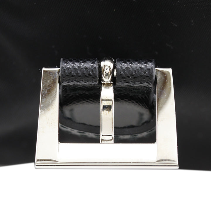Prada Saffiano à finitions Re Nylon Zip Double Buckle Messenger Sac