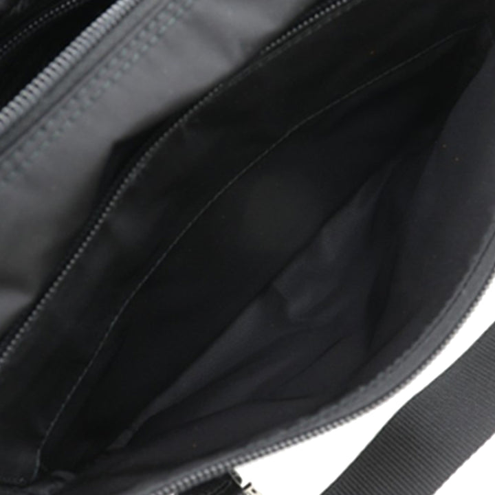 Prada Saffiano à finitions Re Nylon Zip Double Buckle Messenger Sac