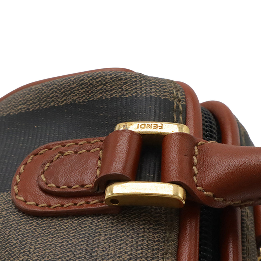 Fendi Pequin Boston Sac Mini Toile enduite