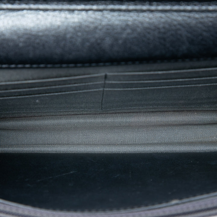 Chanel Matelassé Metallic Cuir de veau Boy Wallet on Chain