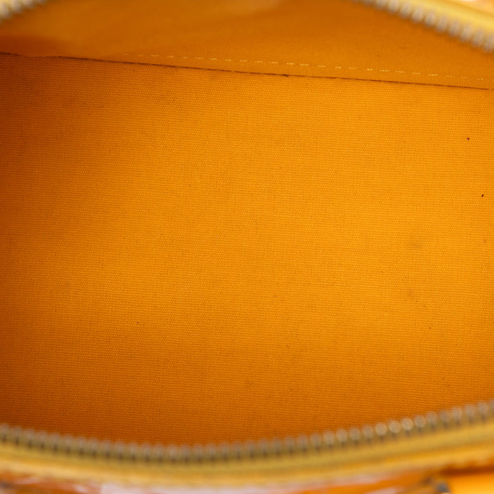 Louis Vuitton Alma BB Cuir verni Monogram Jaune