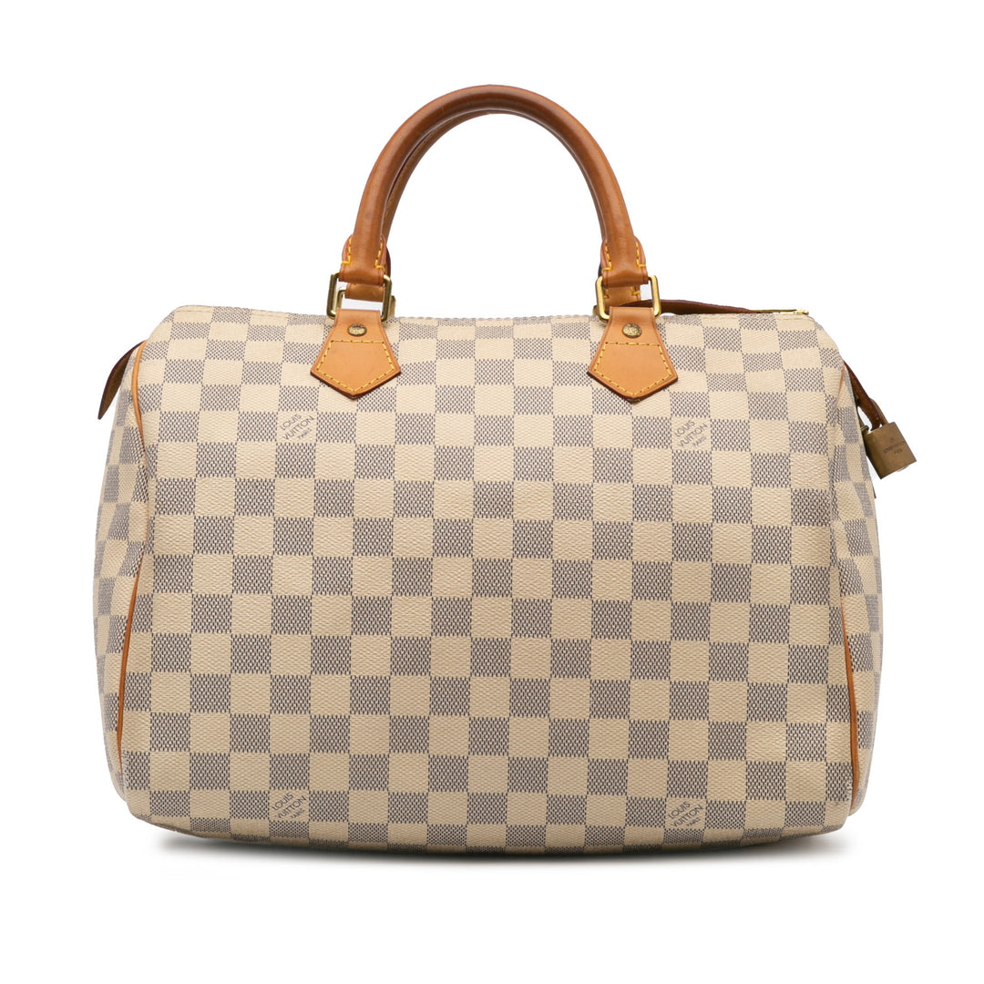 Damier Azur Speedy 30 White - Gaby Paris