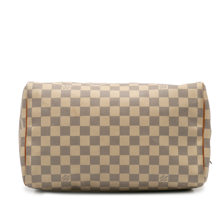 Damier Azur Speedy 30 White - Gaby Paris
