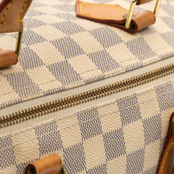 Damier Azur Speedy 30 White - Gaby Paris
