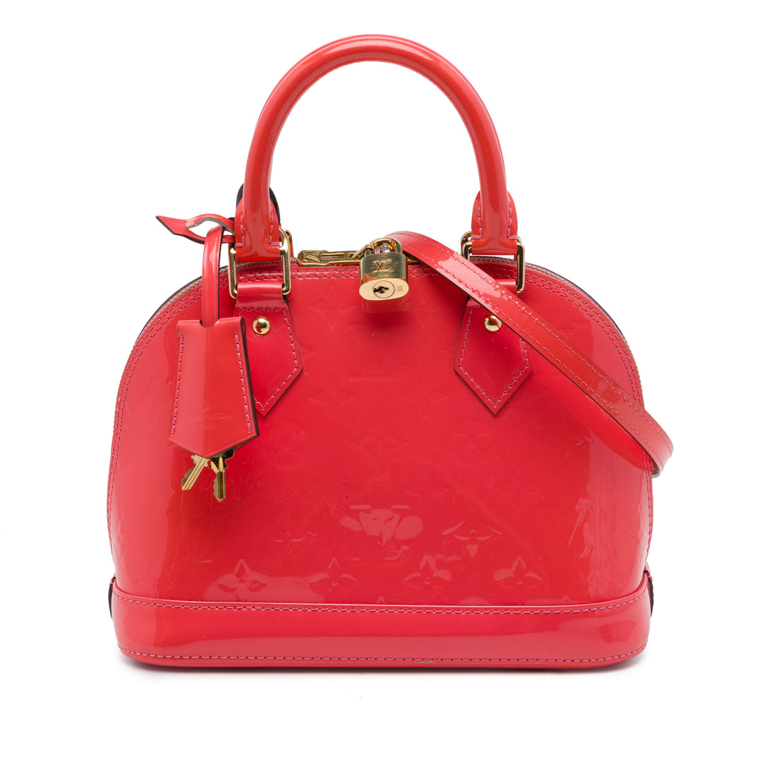 Louis Vuitton Alma BB Cuir verni Monogram Rose