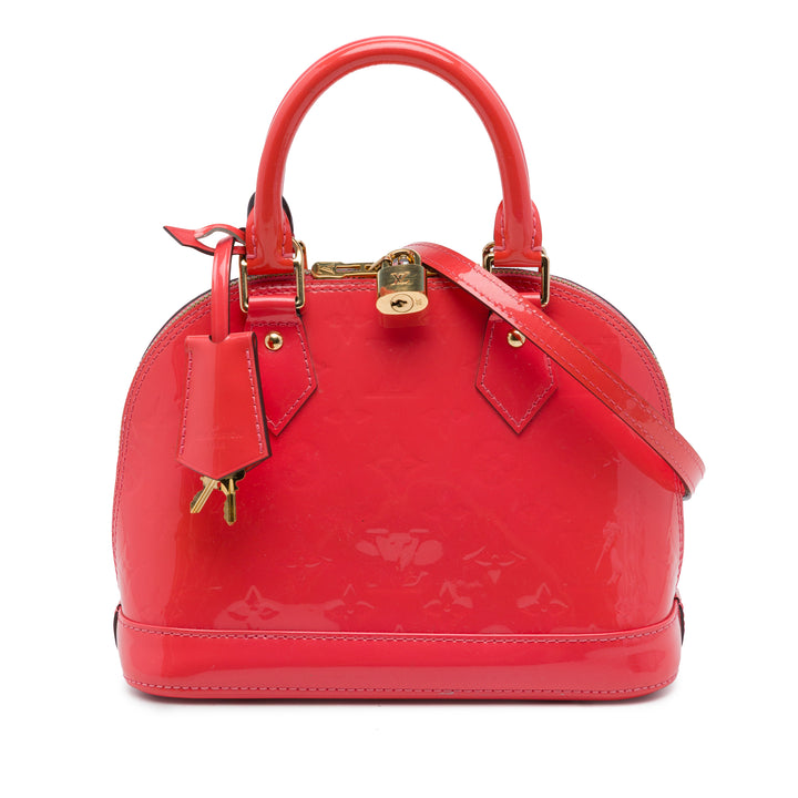 Louis Vuitton Alma BB Cuir verni Monogram Rose