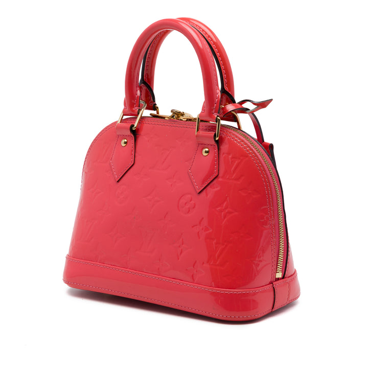 Louis Vuitton Alma BB Cuir verni Monogram Rose