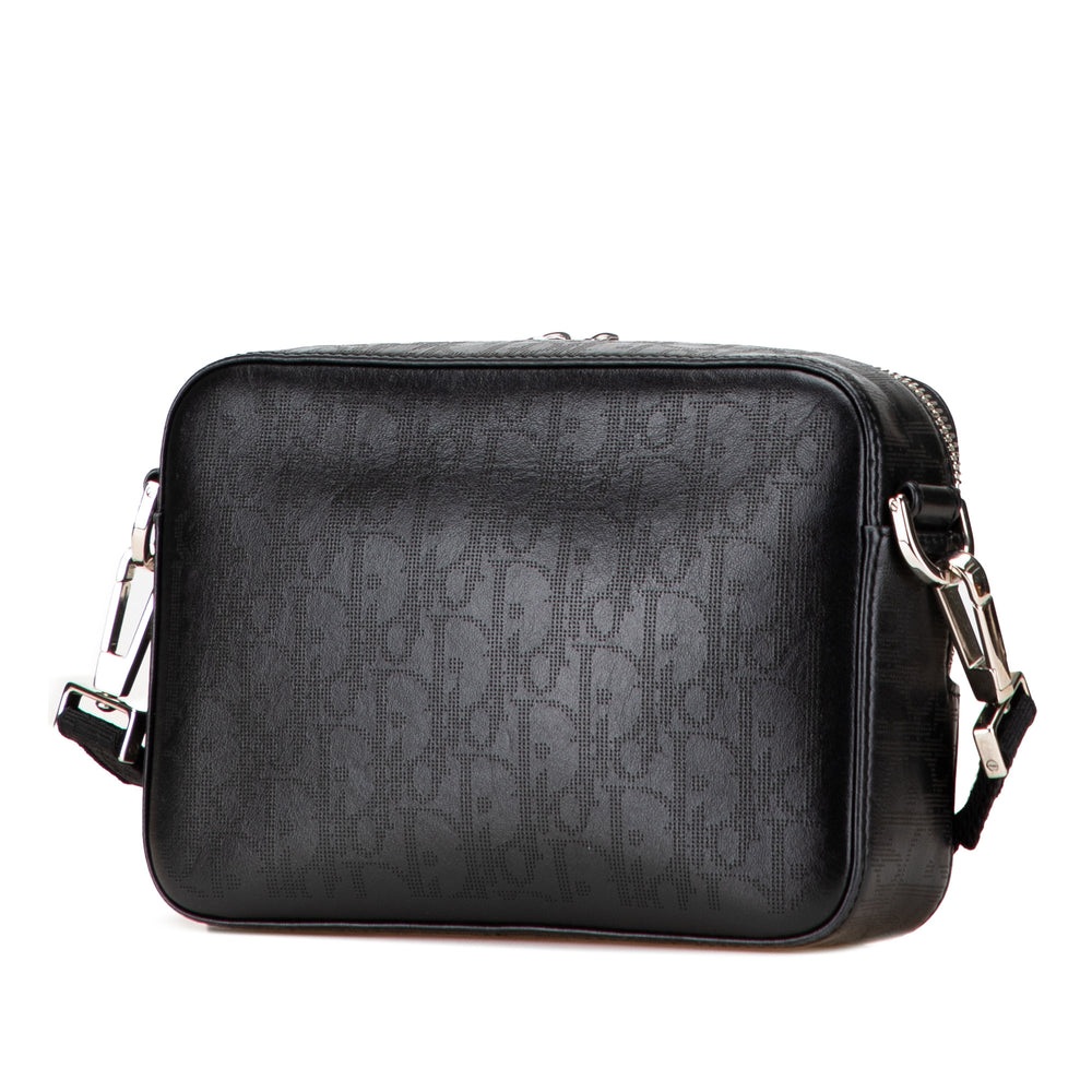 Dior Perforated Oblique Cuir de veau Galaxy Safari Crossbody Noir – GABY PARIS Authentique