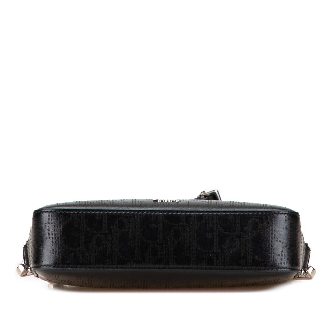 Dior Perforated Oblique Cuir de veau Galaxy Safari Crossbody Noir – GABY PARIS Authentique