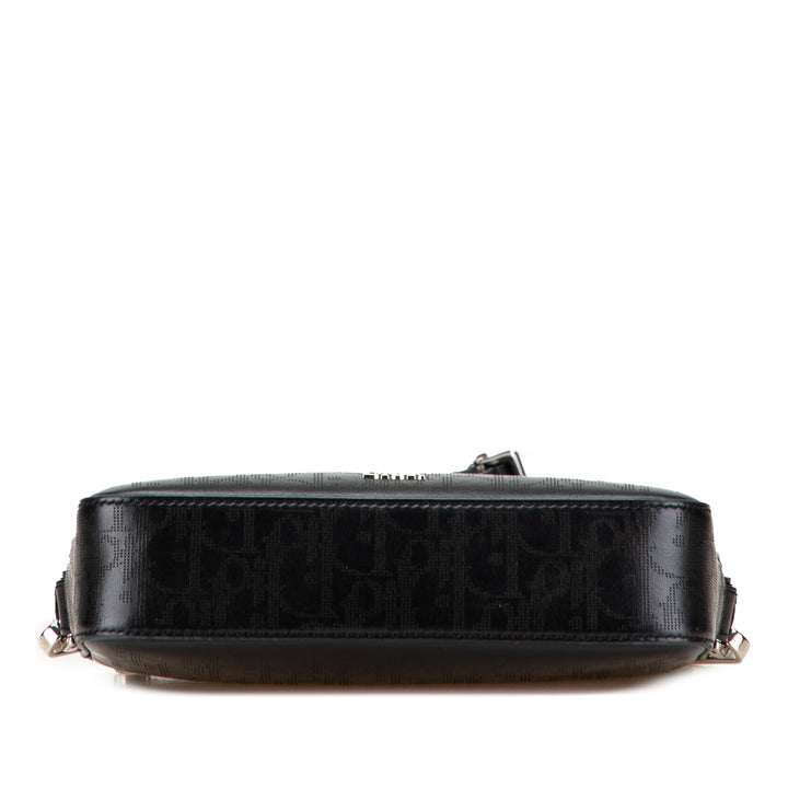 Dior Perforated Oblique Cuir de veau Galaxy Safari Crossbody Noir – GABY PARIS Authentique