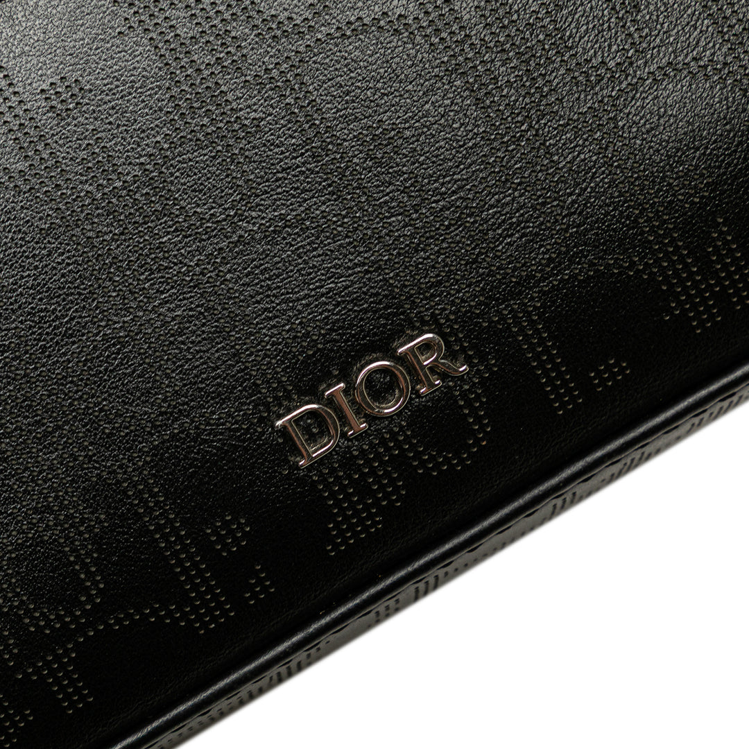 Dior Perforated Oblique Cuir de veau Galaxy Safari Crossbody Noir – GABY PARIS Authentique