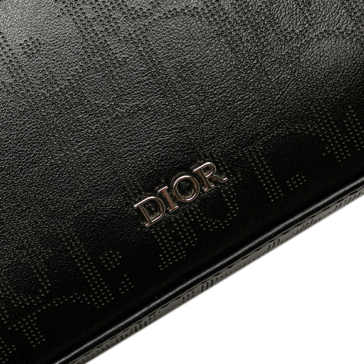 Dior Perforated Oblique Cuir de veau Galaxy Safari Crossbody Noir – GABY PARIS Authentique
