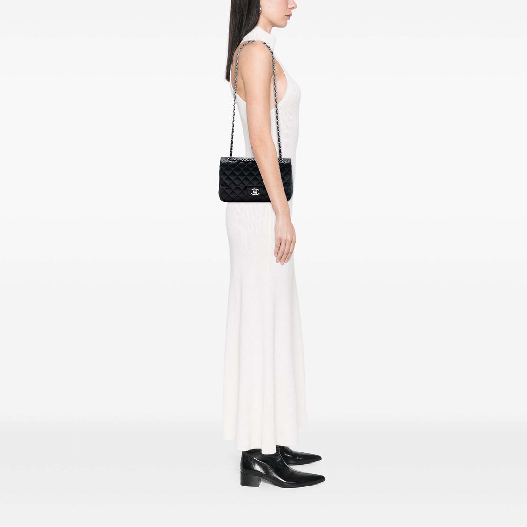 Chanel Medium Classic Cuir d’agneau Double rabat