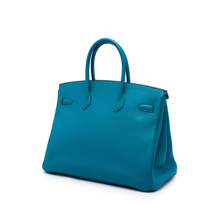Hermès Birkin Retourne 35 Clémence Bleu – vue 2 – GABY PARIS