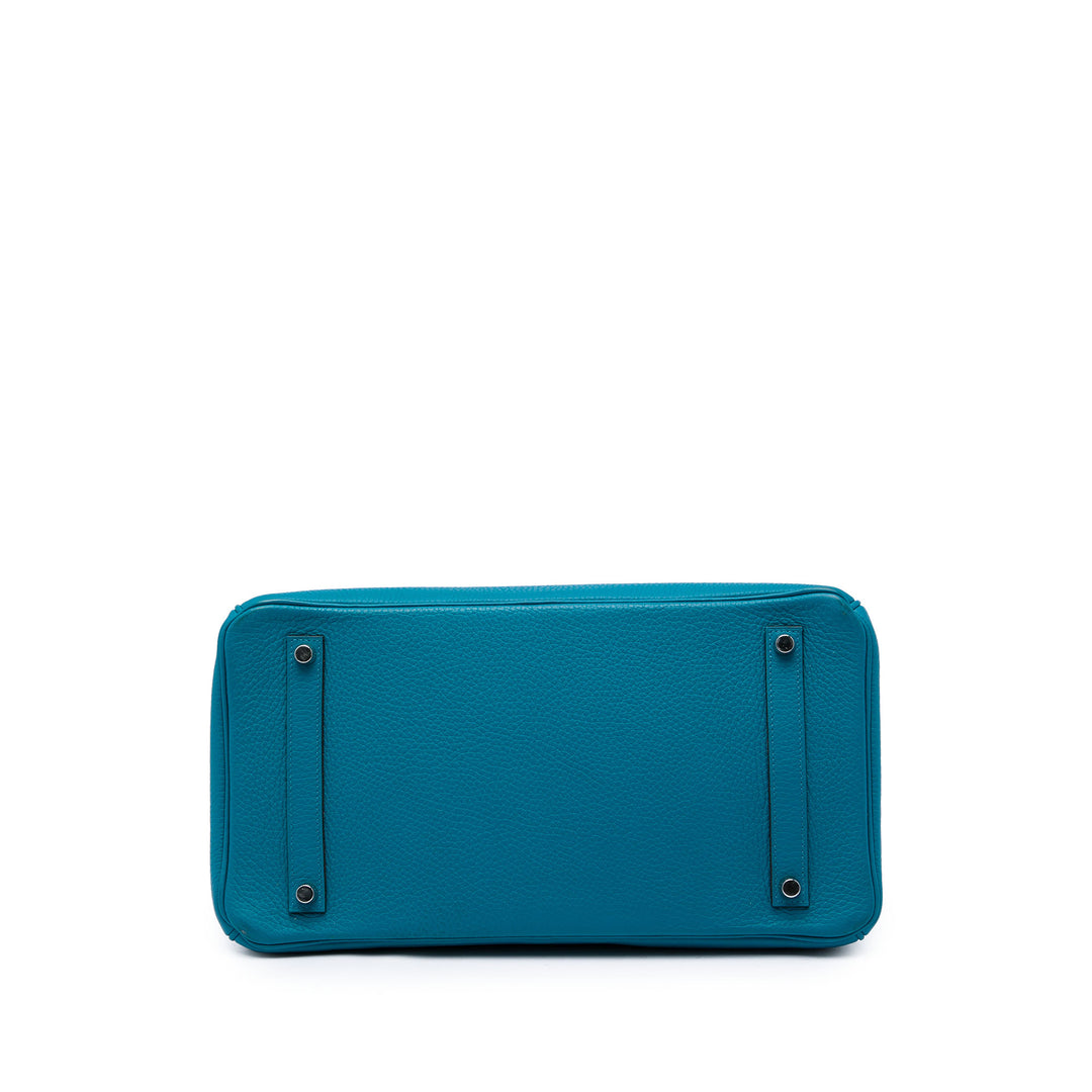 Hermès Birkin Retourne 35 Clémence Bleu – vue 3 – GABY PARIS