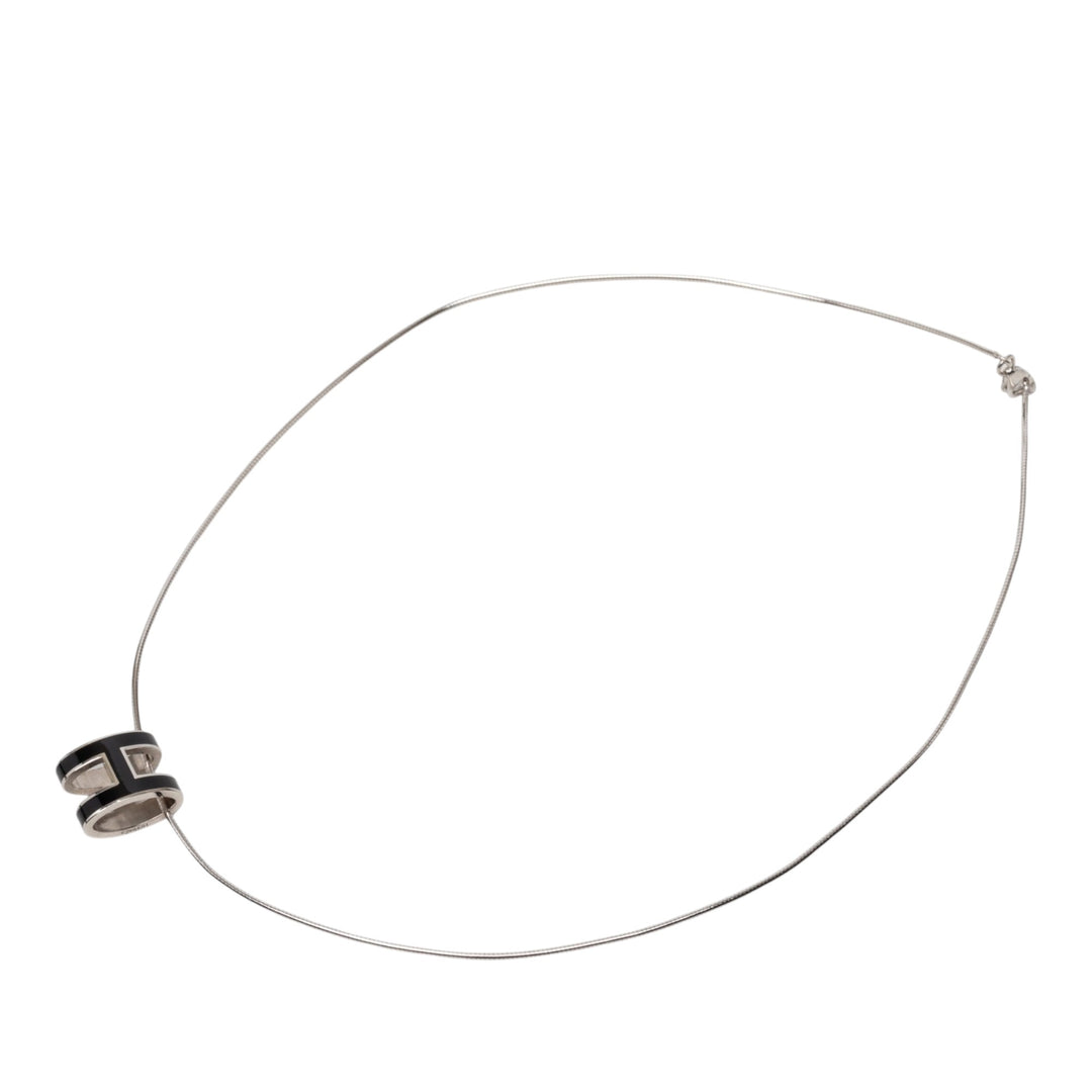 Hermès Émail Pop H Pendant Collier