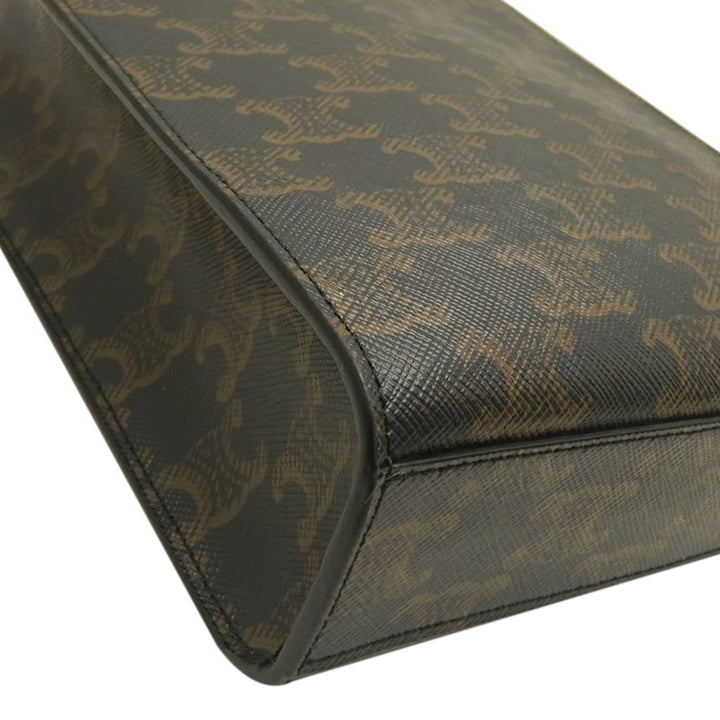 Celine Mini Triomphe Coated Toile Cabas vertical