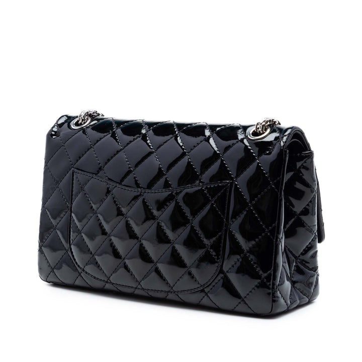 Chanel Matelassé Cuir verni Reissue 2.55 Double rabat 226