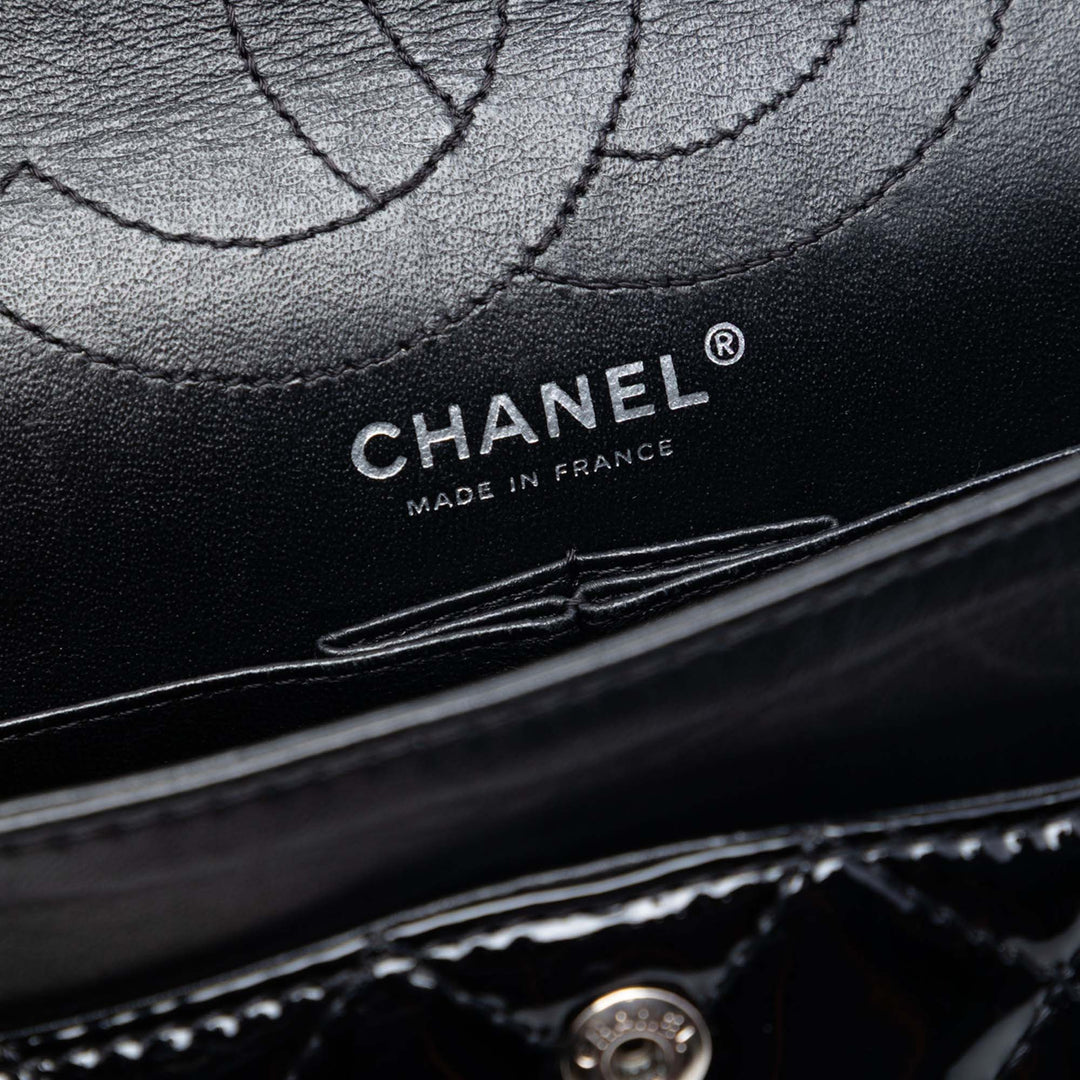 Chanel Matelassé Cuir verni Reissue 2.55 Double rabat 226