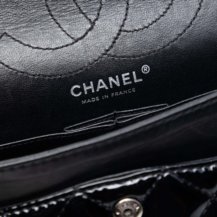 Chanel Matelassé Cuir verni Reissue 2.55 Double rabat 226