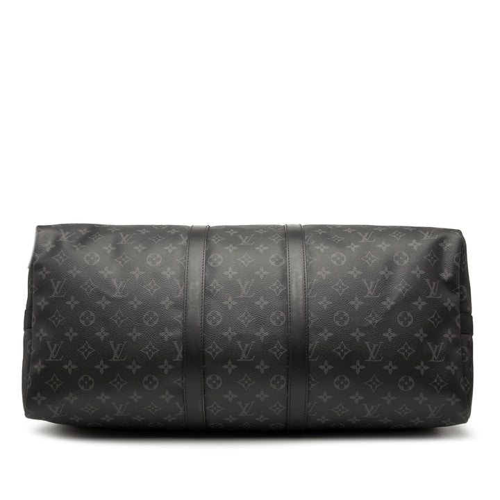 Louis Vuitton Monogram Eclipse Keepall Bandouliere 55 Noir – GABY PARIS Authentique
