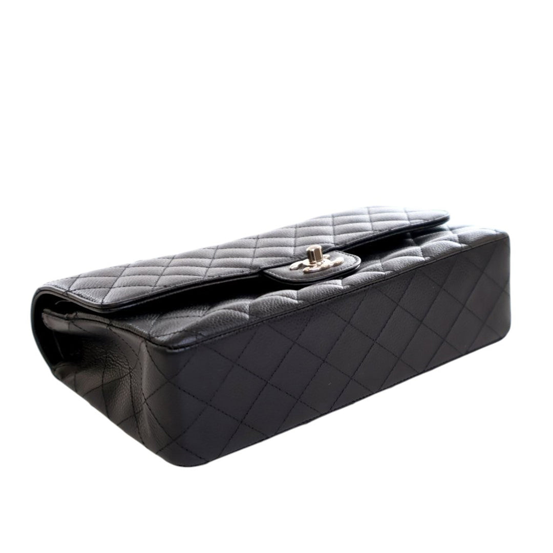 Chanel Medium Classic Caviar Double rabat Noir