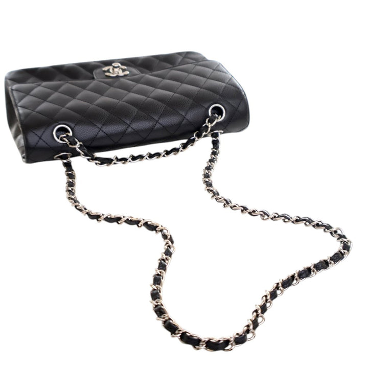 Chanel Medium Classic Caviar Double rabat Noir