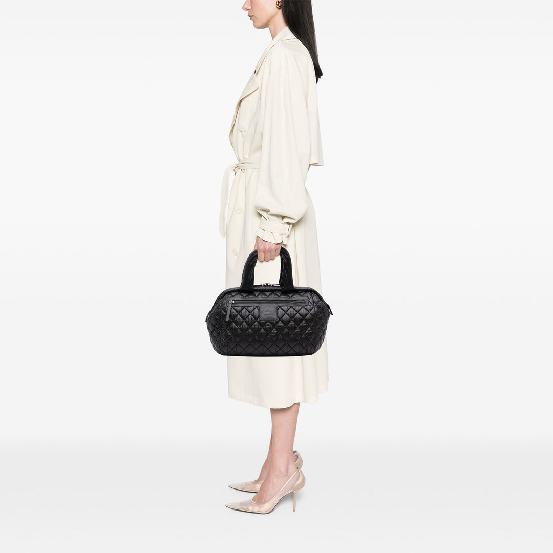 Chanel Matelassé Nylon Coco Cocoon Bowler Sac