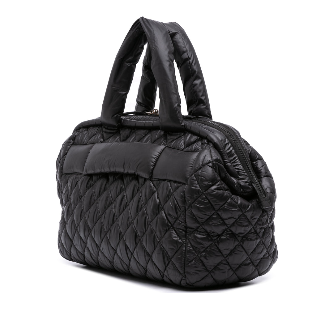 Chanel Matelassé Nylon Coco Cocoon Bowler Sac