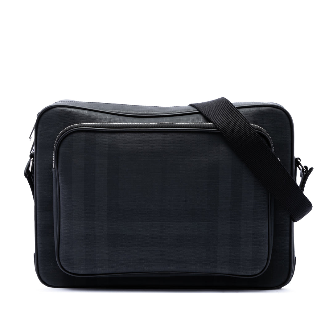 Burberry London Check Marlon Sac Messenger Toile enduite