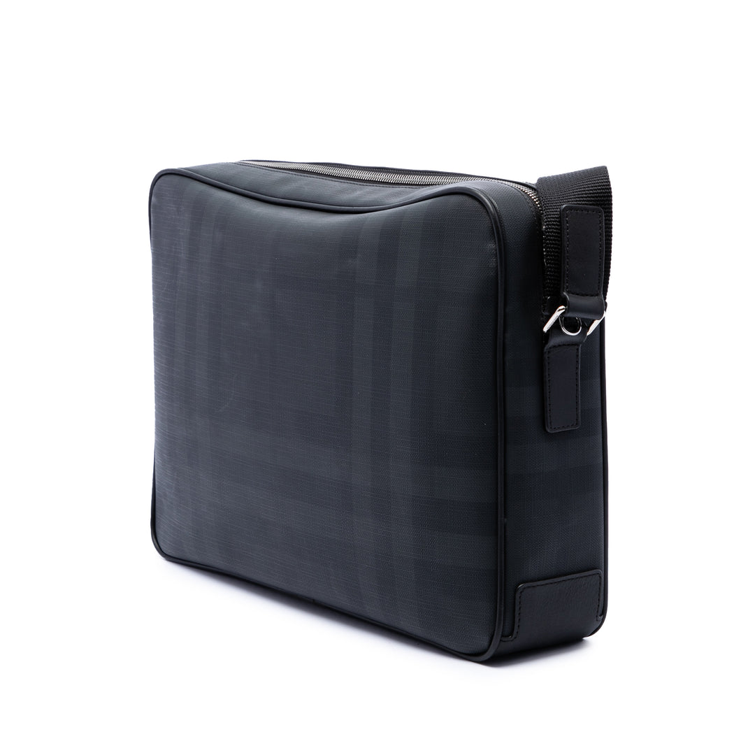 Burberry London Check Marlon Sac Messenger Toile enduite