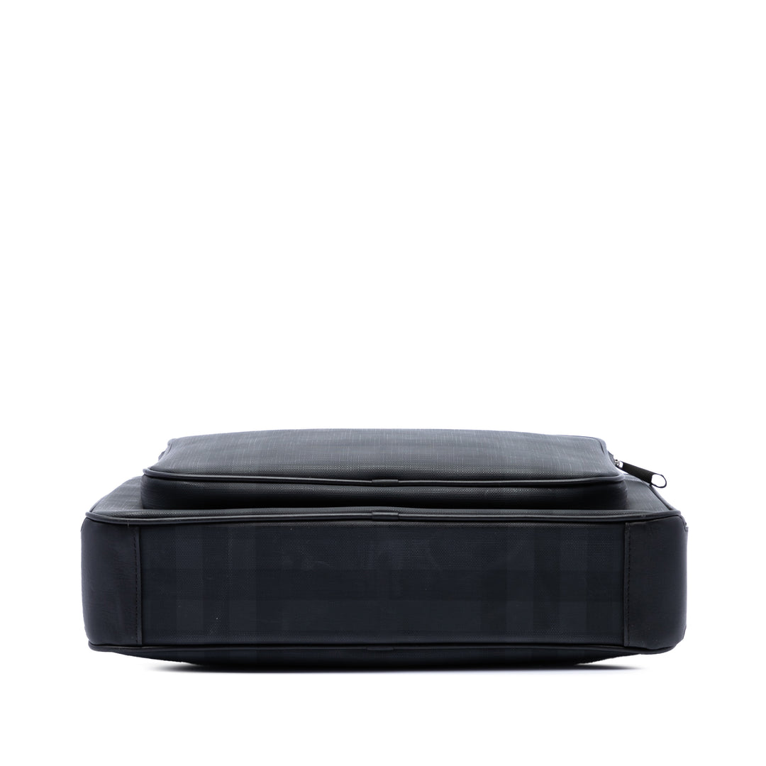 Burberry London Check Marlon Sac Messenger Toile enduite
