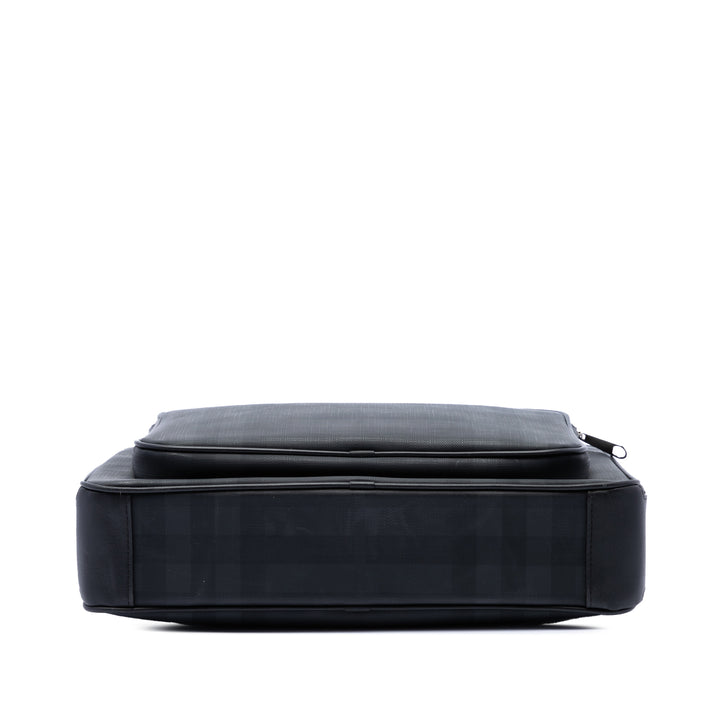 Burberry London Check Marlon Sac Messenger Toile enduite