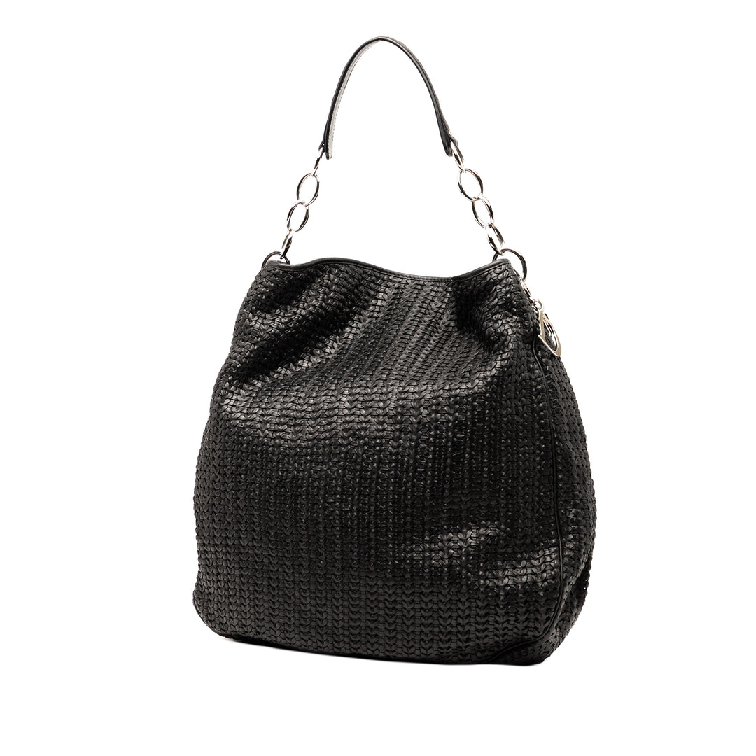 Dior Woven Cuir d’agneau Soft Lady Dior Hobo