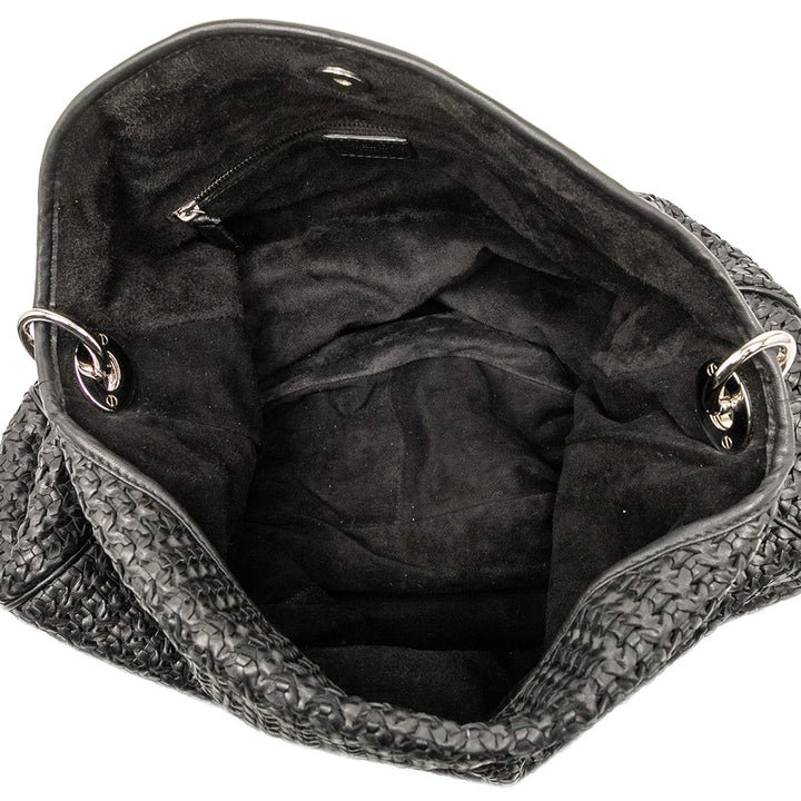 Dior Woven Cuir d’agneau Soft Lady Dior Hobo