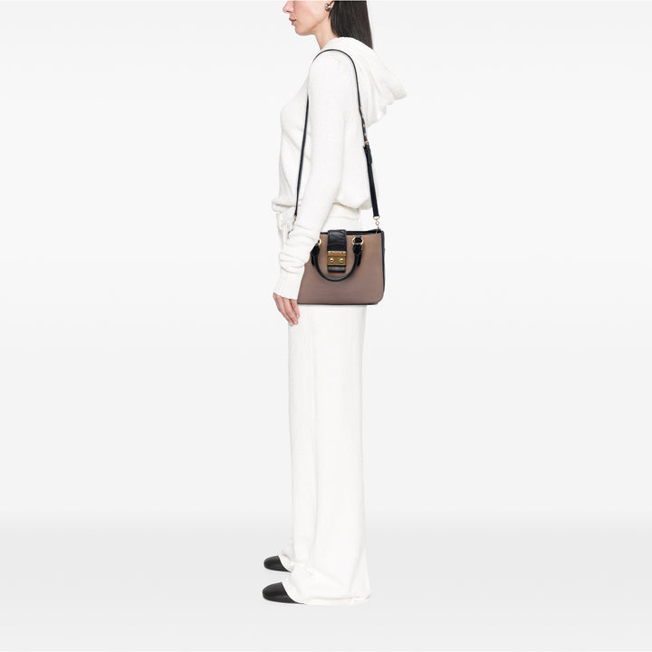 Miu Miu Bicolor Cuir de chèvre Madras Sac