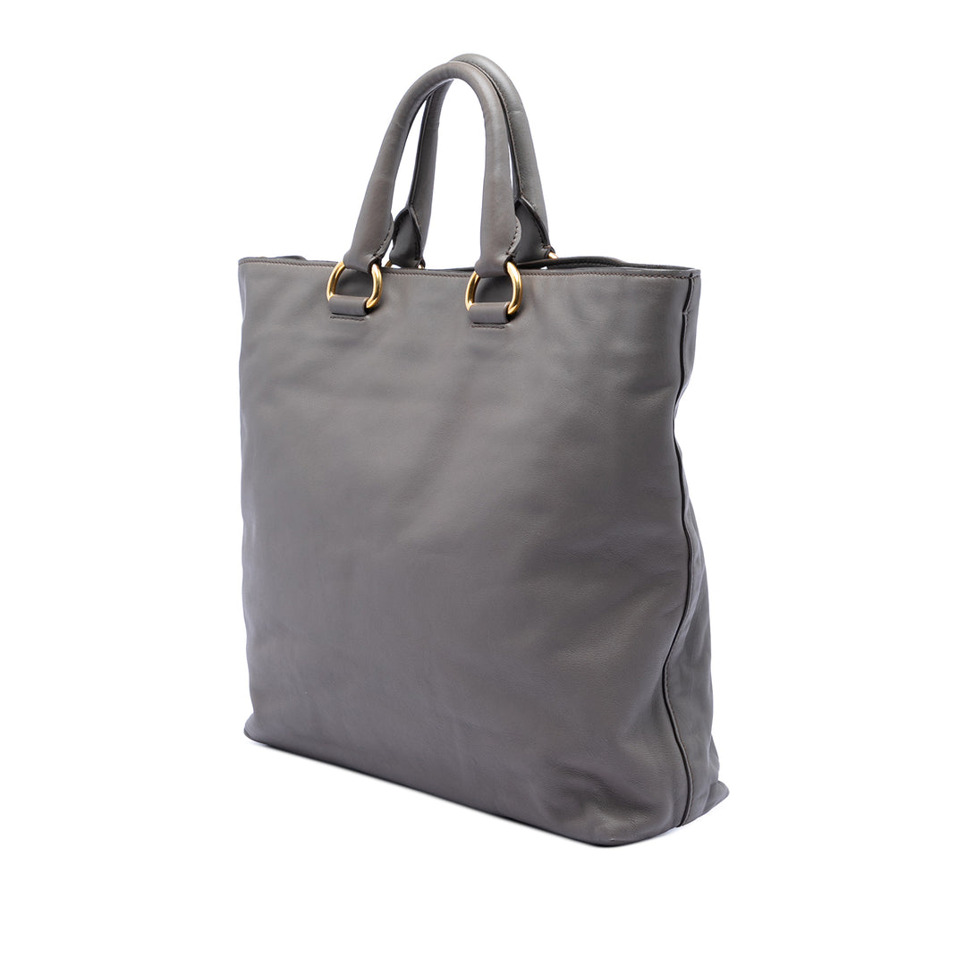Prada Soft Veau Open Convertible Cabas