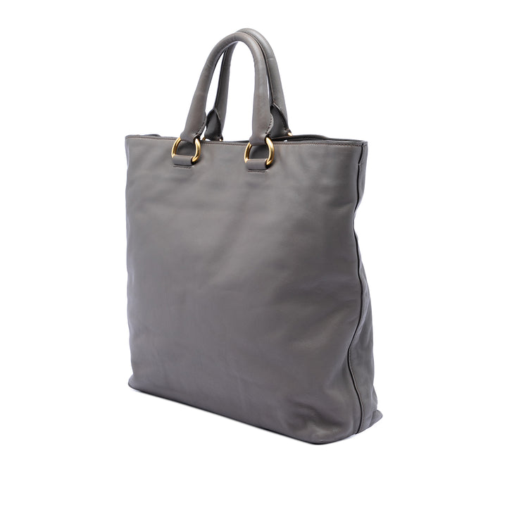Prada Soft Veau Open Convertible Cabas