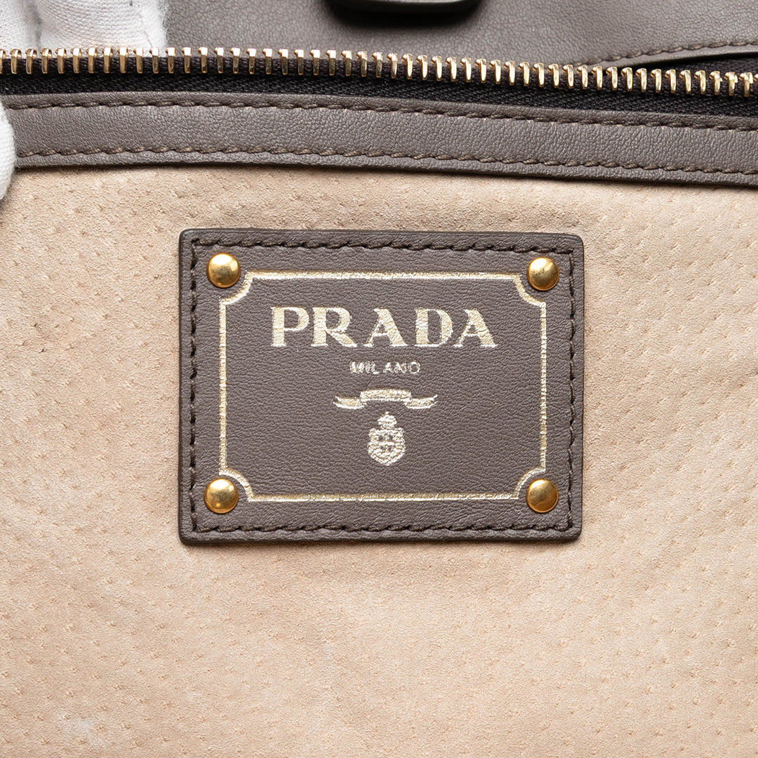Prada Soft Veau Open Convertible Cabas